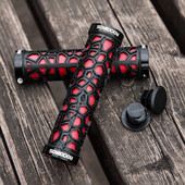 ROCKBROS Manere ultraușoare pentru bicicletă Ghidon de bicicletă anti-alunecare Blocare din cauciuc Manere MTB ultraușoare Accesorii pentru ciclism