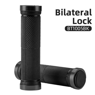 ROCKBROS Manere ultraușoare pentru bicicletă Ghidon de bicicletă anti-alunecare Blocare din cauciuc Manere MTB ultraușoare Accesorii pentru ciclism