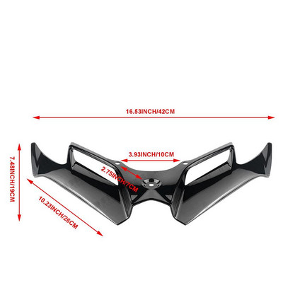 Kawasaki Ninja 300 Ninja 250 NINJA300/250 2013-2017 motorkerékpár-tartozékokhoz Pneumatikus farok légterelő védő első burkolat