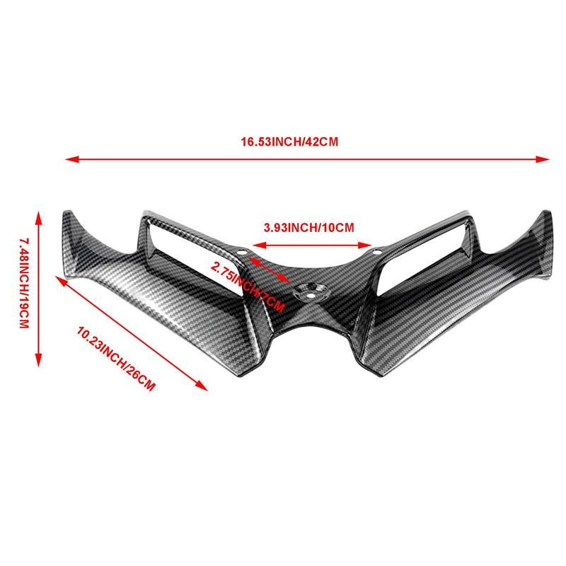 Kawasaki Ninja 300 Ninja 250 NINJA300/250 2013-2017 motorkerékpár-tartozékokhoz Pneumatikus farok légterelő védő első burkolat