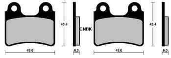 Комплект спирачни накладки за GAS GAS Dirt EC50 EC 50 Boy LC 2005 2006 2007 / TXT50 TXT 50 Rookie 2006 2007 2008 2009 / TXT280 280 TXT PRO