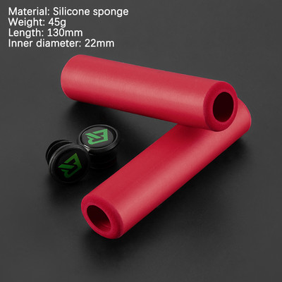 Mânere MTB din burete ROCKBROS cu dop de praf Husă ultrauşoară pentru ghidon de bicicletă, anti-alunecare, mâner confortabil pentru bicicletă, accesorii pentru ciclism din aliaj