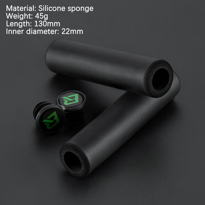 Mânere MTB din burete ROCKBROS cu dop de praf Husă ultrauşoară pentru ghidon de bicicletă, anti-alunecare, mâner confortabil pentru bicicletă, accesorii pentru ciclism din aliaj