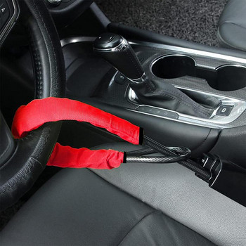 Защитна ключалка на волана Защитна ключалка за дамска чанта против кражба Кола с 2 ключа Защитни заключващи консумативи Универсална за повечето автомобили Превозни средства