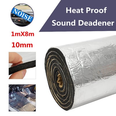 Folie de aluminiu 800/450/200/50cmx100cm Covoraș de izolare a sunetului Covoraș de izolare a zgomotului Scut termic de izolare a mașinii Bumbac 6/10mm