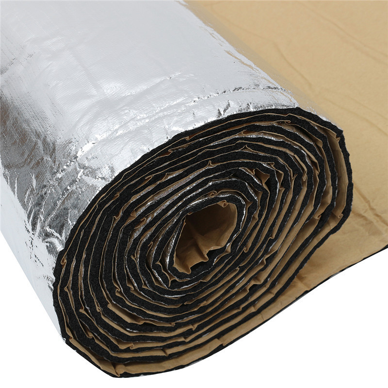 Folie de aluminiu 800/450/200/50cmx100cm Covoraș de izolare a sunetului Covoraș de izolare a zgomotului Scut termic de izolare a mașinii Bumbac 6/10mm
