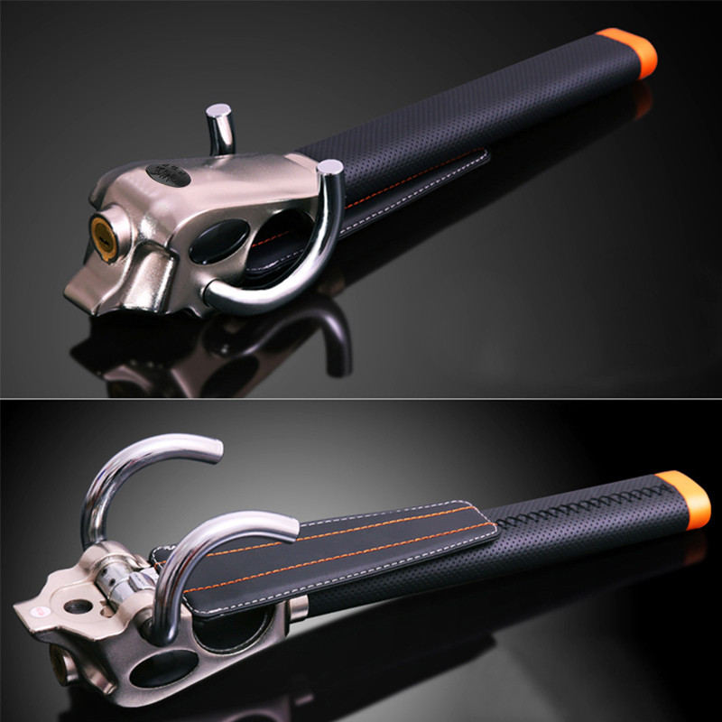 Automobilio sulankstomas vairo užraktas su 3 raktais Automatinis vairo užraktas Apsauga nuo vagystės T formos užraktai Automobilio apsauga Kelioninis užraktas