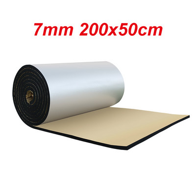 200*50cm 5/7/10mm autóhang szőnyeg szigetelő hő-zaj szigetelés tompító szőnyeg motorháztető zárt cellás hab tartozékok