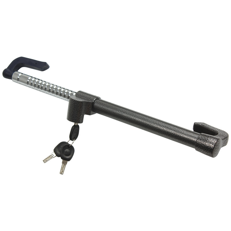 ALLREY Blocare pedală ambreiaj auto Securitate Volan auto Blocare antifurt Blocare frână Încuietori auto retractabil cu cârlig dublu