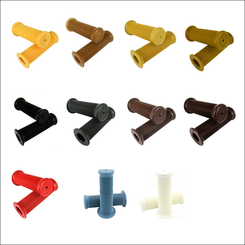 1 pereche 22mm ghidon universal pentru motocicletă mânere vintage mânere din cauciuc bară gel mâner retro cauciuc pentru cafe Racer Bobber personalizat