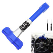 Blocare antifurt pentru volan în formă de T pentru mașină Blocare cu cârlig retractabil Blocare cu combinație antifurt retractabilă pentru camioane auto