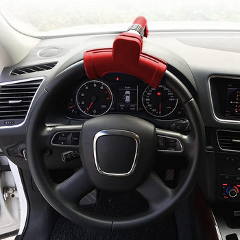 T-образна ключалка против кражба на волана на автомобила, прибираща се ключалка с кука, прибираща се комбинирана брава против кражба за автомобили
