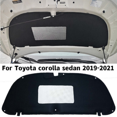 Toyota Corolla sedaani 2019-2021 auto sisemine tulekindel puuvillane mootorikapoti pagasiruumi heli soojuspuuvillane isolatsioon