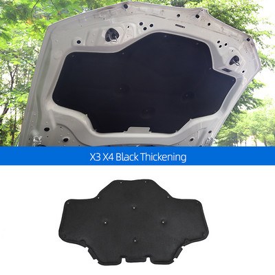 Zvuková izolácia kapoty auta z bavlny pre BMW X3 G01 X4 G02 2018-2022, tlmiaci hluk, tepelný nástroj, dekoratívne príslušenstvo