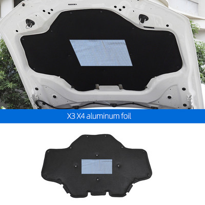 Zvuková izolácia kapoty auta z bavlny pre BMW X3 G01 X4 G02 2018-2022, tlmiaci hluk, tepelný nástroj, dekoratívne príslušenstvo