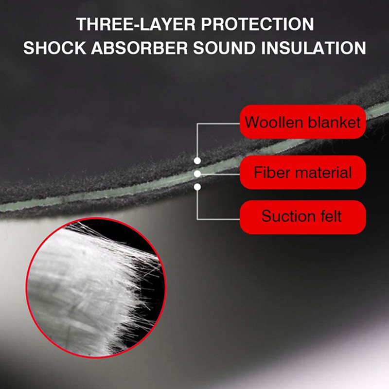 Accesorii pentru husa din bumbac pentru Tesla Model 3, potrivite pentru capota motorului portbagajului din față, covoraș izolat fonic, tampon de protecție pentru reducerea zgomotului