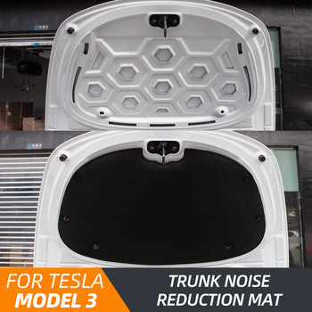 Heenvn Model3 Преден багажник Звукоизолиращ памук за Tesla Model 3 2022 Аксесоари Звукоизолация Шок плоча Капак Защитна подложка