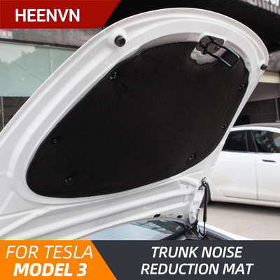 Heenvn Model3 Преден багажник Звукоизолиращ памук за Tesla Model 3 2022 Аксесоари Звукоизолация Шок плоча Капак Защитна подложка