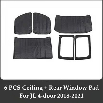 Skirta Jeep Wrangler JK JL 2012-2022 Garso šilumos izoliacijos trinkelė 2/4 durų galvos apdangalas kieto stogo galinio lango lubų stogo šilumos izoliacija