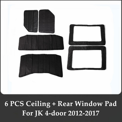 Skirta Jeep Wrangler JK JL 2012-2022 Garso šilumos izoliacijos trinkelė 2/4 durų galvos apdangalas kieto stogo galinio lango lubų stogo šilumos izoliacija