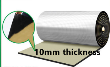 50cm * 200cm 5/10mm Covoraș de amortizare a sunetului fierbinte pentru mașină izolație de zgomot capotă izolație de acoperiș motor firewall spumă termică bumbac