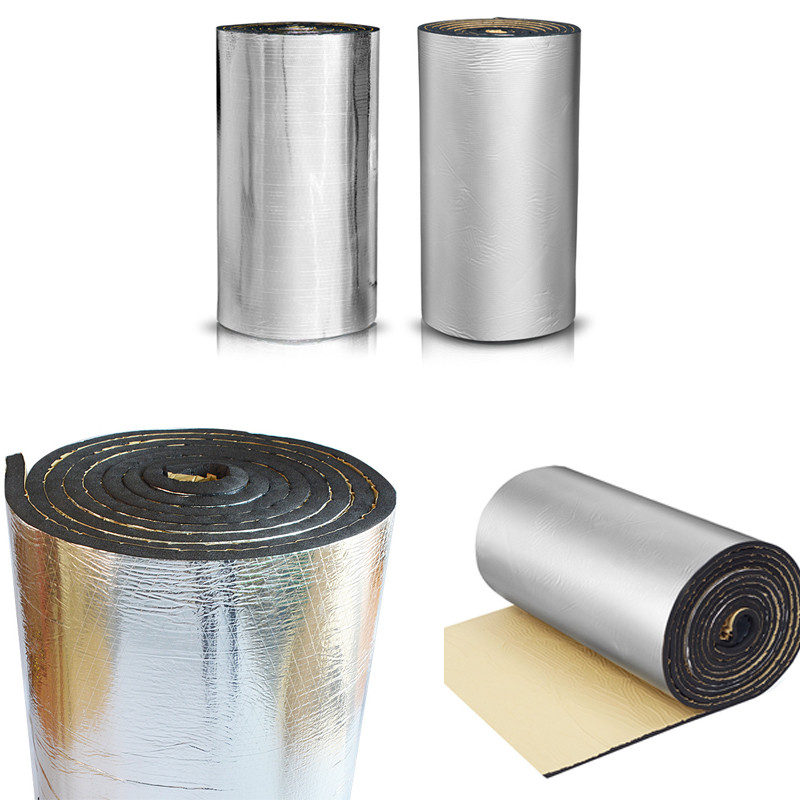 100*100cm 5/10/10/20mm automobilio garso kilimėlis, izoliuojantis šilumos izoliatorius, izoliuojantis kilimėlis, gaubtas, uždarų porų putplasčio priedai