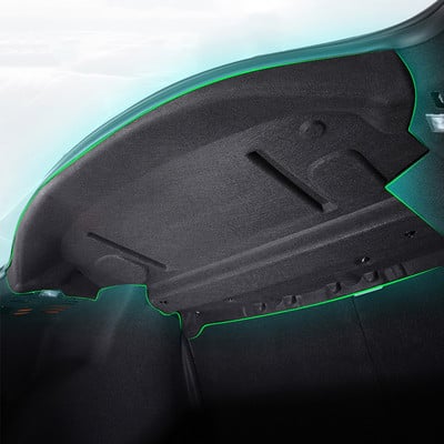 Tesla Model 3 2017-2023 modellhez, első csomagtérfedél hangszigetelő pamut belső motorháztető burkolat/csomagtartó hangszigetelt porálló pamut szőnyeg