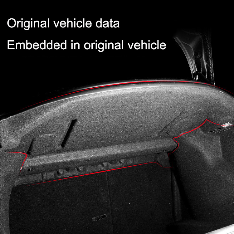 Tesla Model 3 2017-2023 jaoks mõeldud pagasiruumi esikaane heliisolatsioon, puuvillane sisemine kapuuts, esiosa/pagasiruumi helikindel tolmukindel puuvillane matt