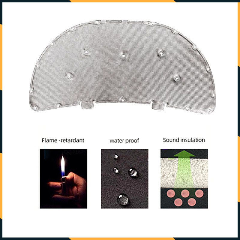 Bavlnená podložka na tepelnú a zvukovú izoláciu pre automobily Škoda Kamiq GT Príslušenstvo k prednému motoru auta Zvukotesná protihluková brána Firewall PET rohožka