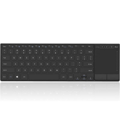Rii K22 vezeték nélküli billentyűzet Windowshoz, rendkívül vékony, csendes billentyűzet érintőpaddal, 2,4 GHz-es vezeték nélküli számítógépes billentyűzet, kompatibilis ész