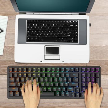 K3 Mechanical Keyboard 100 Keys Gaming Gamer Keyboards RGB Backlight Gaming Keyboards USB Type-C Keyboard for Desktop PC