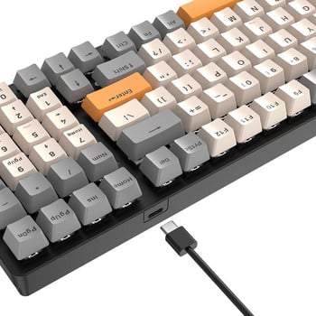 K3 Mechanical Keyboard 100 Keys Gaming Gamer Keyboards RGB Backlight Gaming Keyboards USB Type-C Keyboard for Desktop PC