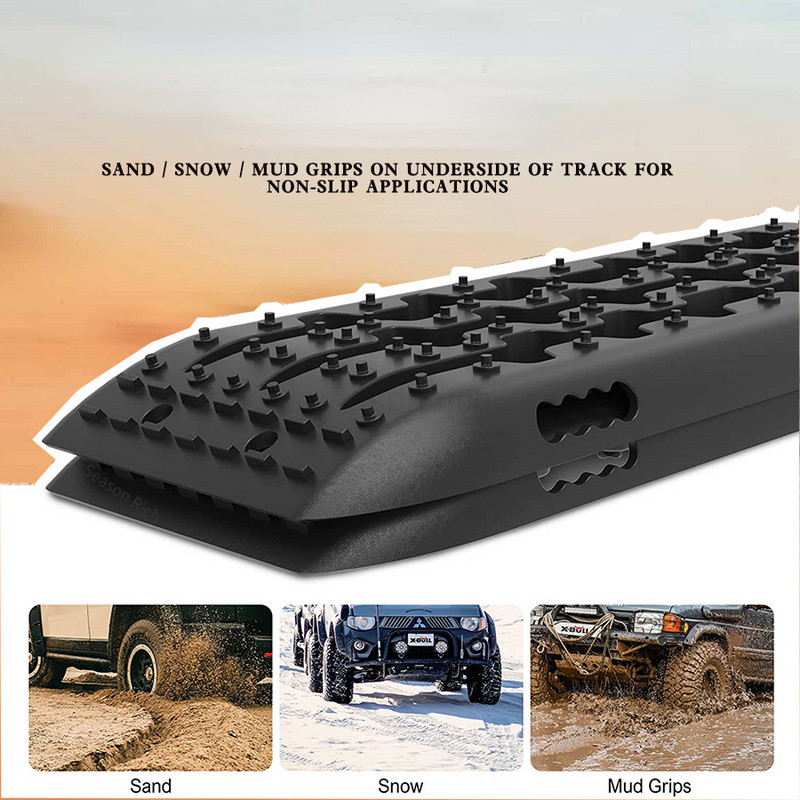 Mașină Suv 10T 20T Pista de recuperare Offroad Zăpadă Pista de nisip Mud Trax Placă antiderapante de autosalvare Asistență la tracțiune cu nisip noroiat
