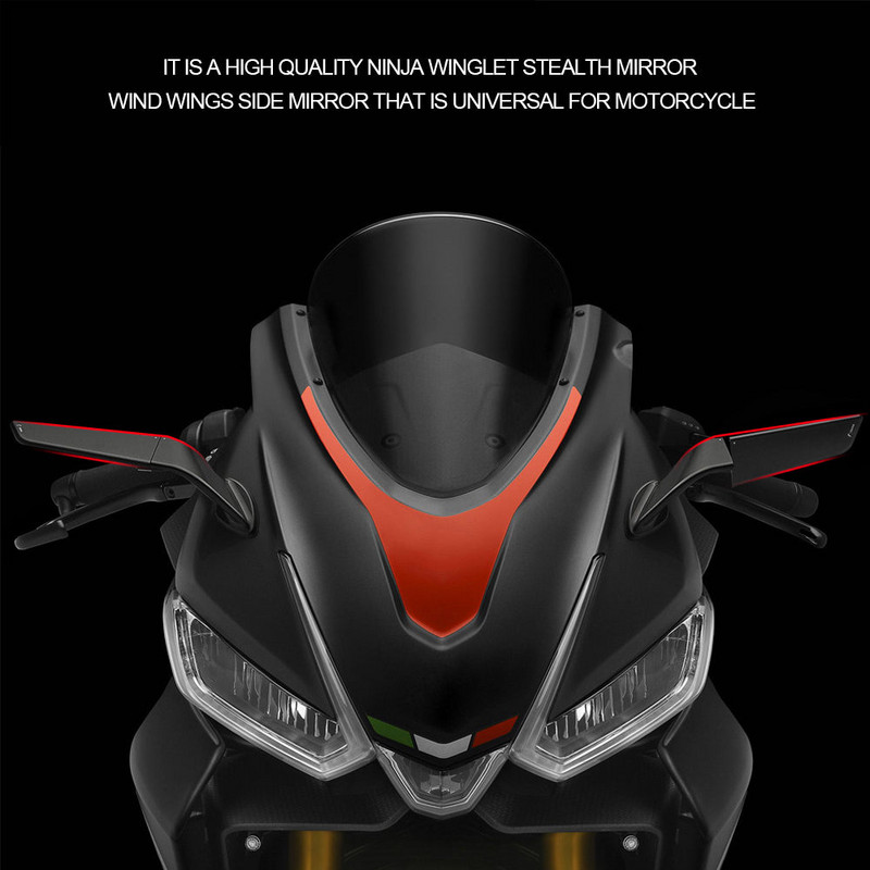 2vnt motociklo veidrodėlis, modifikuotas priekinis sparnas, reguliuojamas besisukantis galinio vaizdo veidrodėlis, motociklo priedai YAMAHA YZF R1 R3 R125 R25 R15