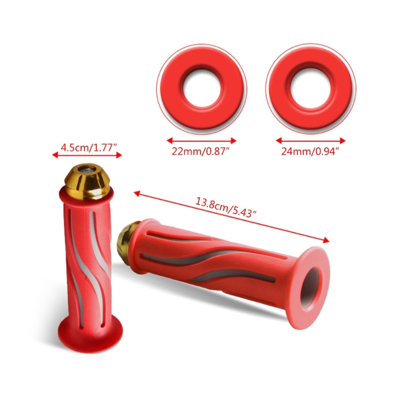 Mâner de cauciuc pentru motocicletă, mânere anti-alunecare pentru scuter, mânere confortabile pentru bară de mână pentru ghidon-Se potrivește pentru bicicletă Dirt Pit 1 pereche