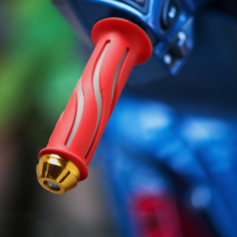 Mâner de cauciuc pentru motocicletă, mânere anti-alunecare pentru scuter, mânere confortabile pentru bară de mână pentru ghidon-Se potrivește pentru bicicletă Dirt Pit 1 pereche