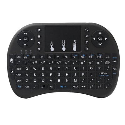 Tastatură I8 Mini tastatură fără fir G Mouse zburător tactil Tastatură digitală pentru computer Baterie uscată Tastatură mică