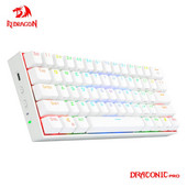REDRAGON Draconic Pro K530 RGB Suport Bluetooth 5.0 wireless 2.4G USB 3 moduri Tastatură mecanică pentru jocuri 61 taste Calculator PC