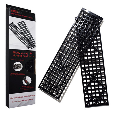 Pachet de 2 plăci antiderapante pentru salvare în caz de urgență Piste de recuperare convenabilă Anvelope de drum Scară Nisip Noroi Zăpadă Piesele auto pot fi îmbinate