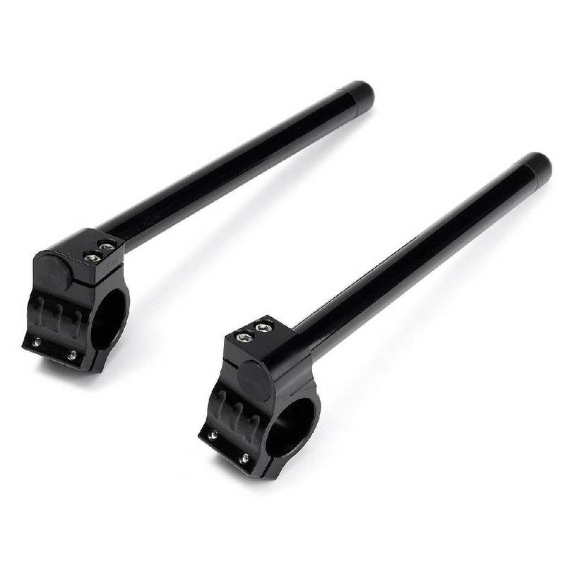 Nastaviteľné riadidlá pre motocykle, klip na riadidlá 31-51 mm, čierna vidlica, pre riadidlá Cafe Racer