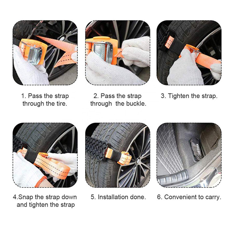 ALWAYSME Dispozitiv de tracțiune a anvelopelor auto pentru zăpadă, noroi, nisip