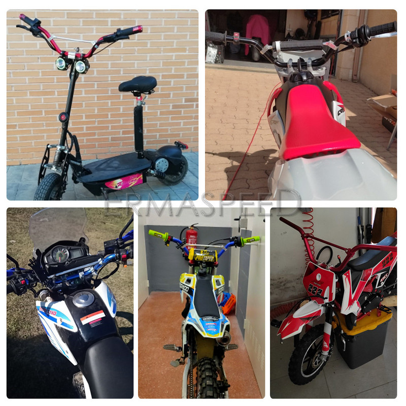 Ghidon din aluminiu CNC 22mm pentru motocicletă Pit Bike Dirt Bike 7/8 inch Bară transversală Bară transversală Accesorii pentru motociclete off-road