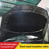 Autó motorháztető hangszigetelő pamut VW Volkswagen Touareg 2003-2018 Nedvességálló hőelvezető szerszám tartozékokhoz