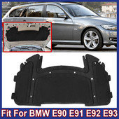 Auto Dzinējs Skaņas Siltuma Izolācija Kokvilna Automašīnu aksesuāri Gumijas Putas Skaņas Necaurlaidīga Kokvilna Fit BMW E90 E91 E92 E93 323i 325i
