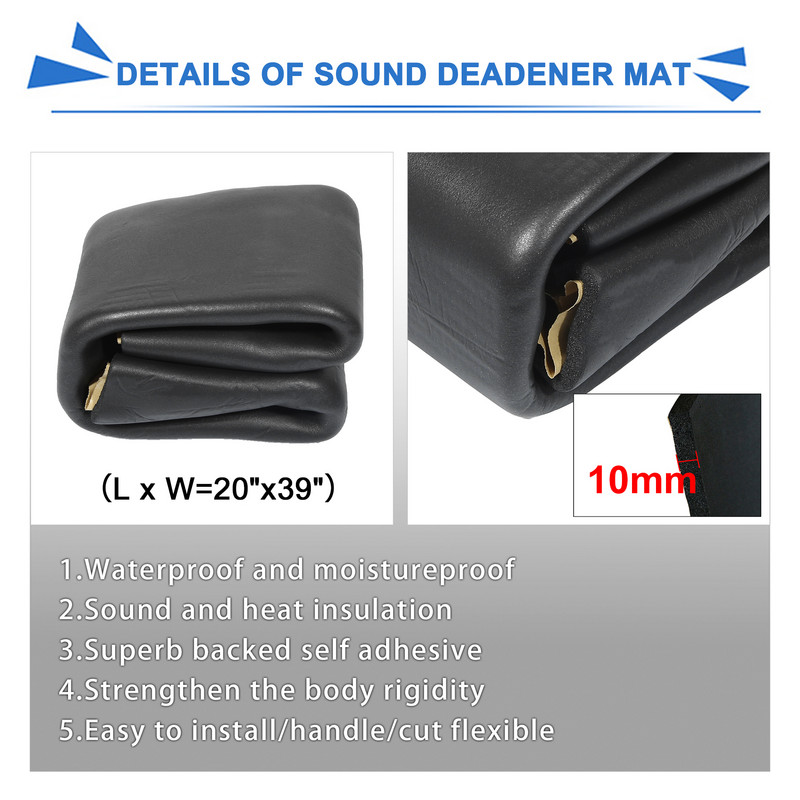 Uxcell 10mmx50cmx100cm 5,4 kv