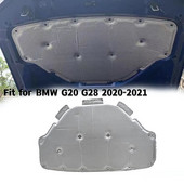 Autó első motorháztető szigetelés pamut párna motor hangszigetelt pamut szőnyeg csattal BMW 3-as sorozat G20 G28 325li 2020-2021