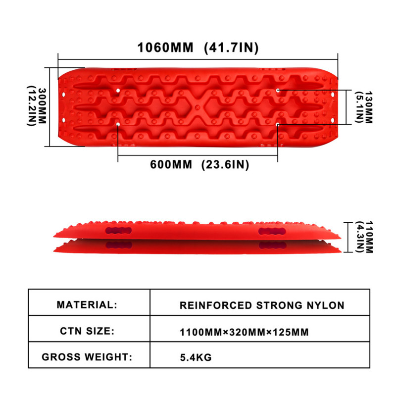 Placă de tracțiune de urgență pentru mașină SUV, potrivită pentru deșerturile de noroi înzăpezit, tampon anti-alunecare, asistență la tracțiune, panou de tracțiune Nou