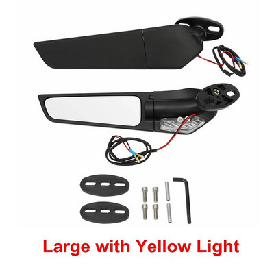 Oglindă retrovizoare rotativă reglabilă cu aripă de vânt pentru motocicletă pentru Suzuki GSXR ZX10R Yamaha YZF R6 R1 Honda CBR 250R 650R CBR125 NINJA