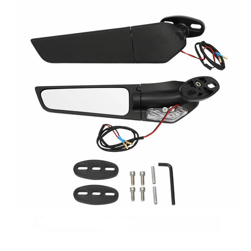 Oglindă retrovizoare rotativă reglabilă cu aripă de vânt pentru motocicletă pentru Suzuki GSXR ZX10R Yamaha YZF R6 R1 Honda CBR 250R 650R CBR125 NINJA