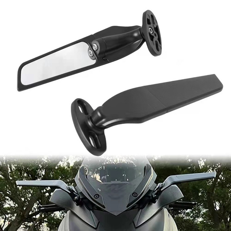 Oglindă retrovizoare rotativă reglabilă cu aripă de vânt pentru motocicletă pentru Suzuki GSXR ZX10R Yamaha YZF R6 R1 Honda CBR 250R 650R CBR125 NINJA